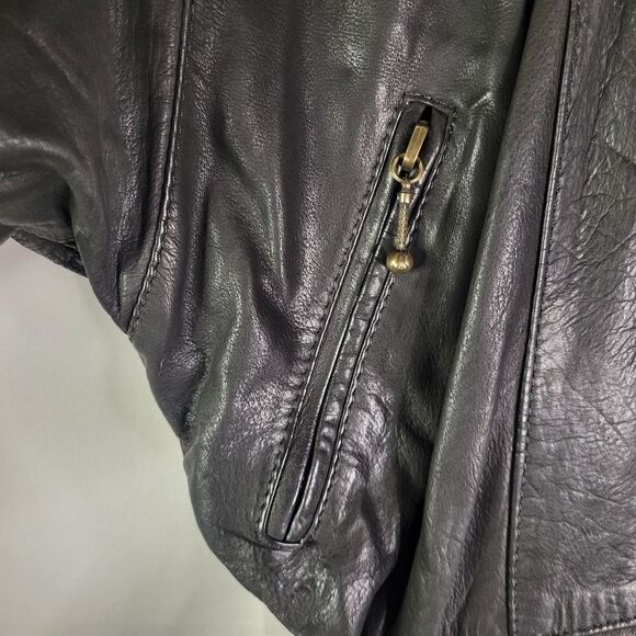Fitted 80s Black Leather Women's Jacket - Picture 12 of 14